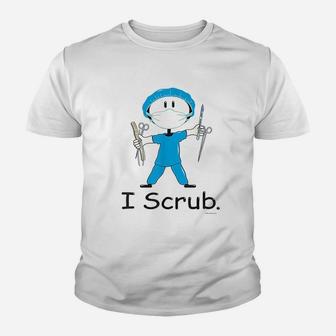 I Scru Surgical Tech Busybodies Stick Figure Gift Youth T-shirt | Crazezy