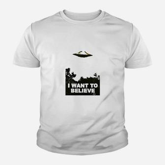 I Want To Believe Area 51 Ufo Alien Abduction Youth T-shirt | Crazezy AU