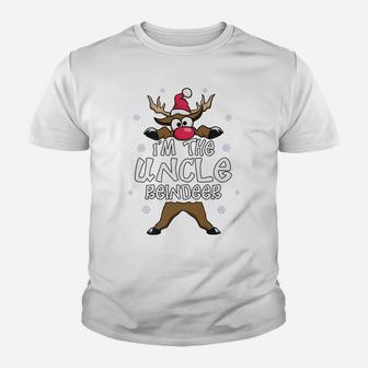 Im The Uncle Reindeer Cute Matching Family Christmas Pj Youth T-shirt | Crazezy AU