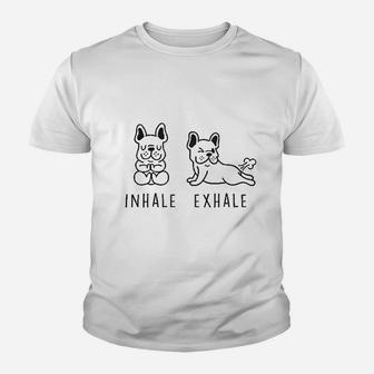Inhale Exhale Bulldog Youth T-shirt | Crazezy