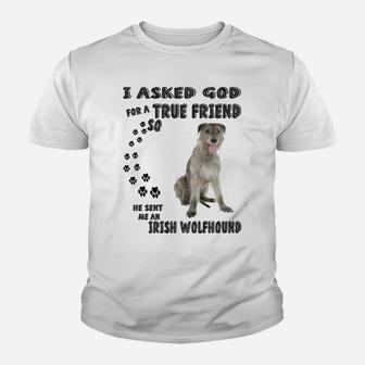 Irish Wolfhound Quote Mom Dad Print, Sighthound Hunting Dog Youth T-shirt | Crazezy AU