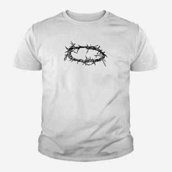 Jesus Christ Crown Of Thorn Good Friday Easter Youth T-shirt - Thegiftio UK