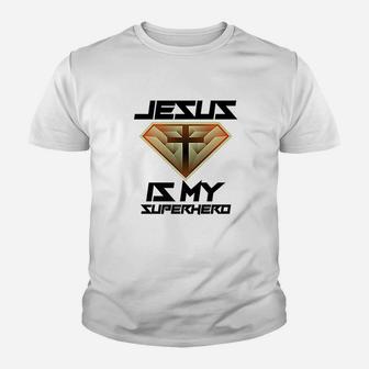 Jesus Is My Superhero Youth T-shirt | Crazezy CA