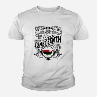 Juneteenth Celebrate Freedom Youth T-shirt | Crazezy