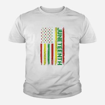Juneteenth In A Flag Youth T-shirt | Crazezy DE