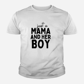 Just A Mama And Her Boy Youth T-shirt | Crazezy