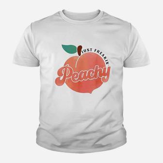 Just Freakin Peach Hippie Summer Youth T-shirt | Crazezy DE