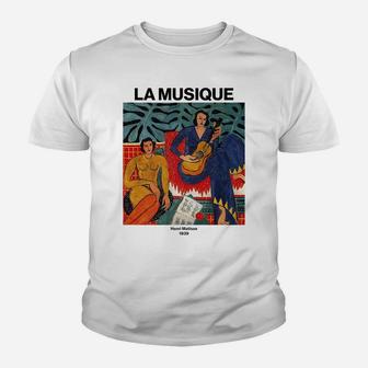 La Musique The Music – Henri Matisse | Classical Painting Youth T-shirt | Crazezy DE