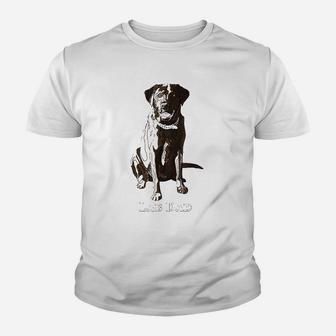Lab Dad Chocolate Dog Lover Youth T-shirt | Crazezy