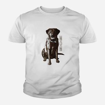 Lab Mom Chocolate Labrador Retriever Dog Lover Youth T-shirt | Crazezy