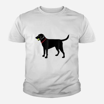 Labrador Retriever Fetch Black Lab Play Ball Youth T-shirt | Crazezy