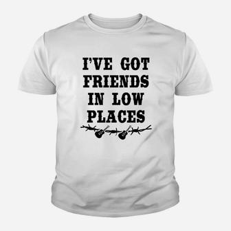 Ladies I Have Got Friends In Low Places Game Youth T-shirt | Crazezy