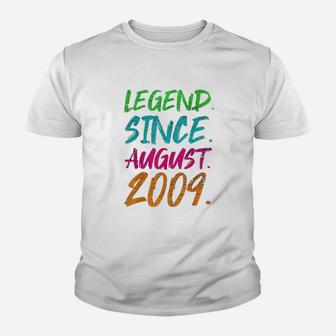 Legend Since August 2009 Youth T-shirt | Crazezy