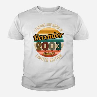 Legends Were Born In 2003 18Th Birthday Youth T-shirt | Crazezy