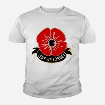 Lest We Forget Youth T-shirt | Crazezy