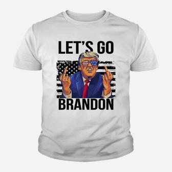 Let's Go Braden Brandon Us Flag Funny Trendy Sarcastic Youth T-shirt | Crazezy DE