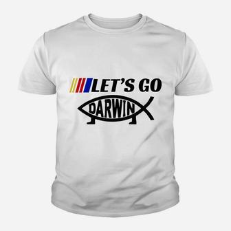 Let’S Go Darwin Funny Trendy Sarcastic Men Lets Go Darwin Youth T-shirt | Crazezy DE
