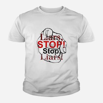 Liars Stop Youth T-shirt | Crazezy