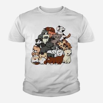 Life Goal Pet All The Cats Funny Cat Lover Cute Kitten Mom Youth T-shirt | Crazezy DE