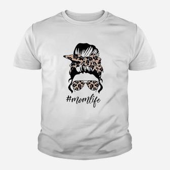 Life With Leopard Pattern Shades Youth T-shirt | Crazezy
