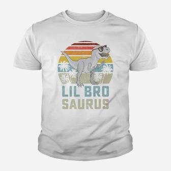 Lilbrosaurus T Rex Dinosaur Lil Bro Saurus Brother Family Youth T-shirt | Crazezy AU