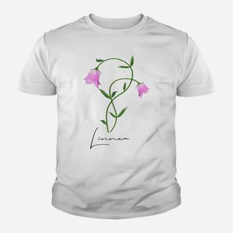 Linnea Flower Twinflower Wildflower Wild Flower Pink Flowers Youth T-shirt | Crazezy