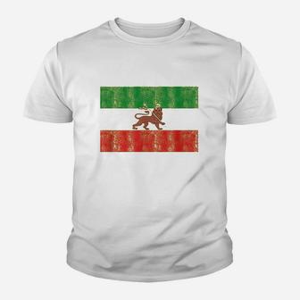 Lion Ethiopia Flag Youth T-shirt | Crazezy DE