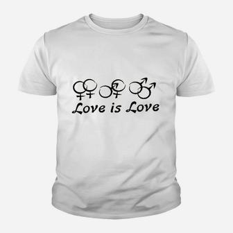 Love Is Love Equal Rights Youth T-shirt | Crazezy