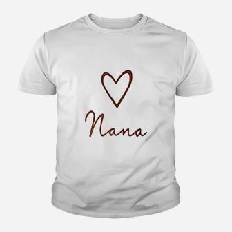 Love Nana Heart Youth T-shirt | Crazezy CA