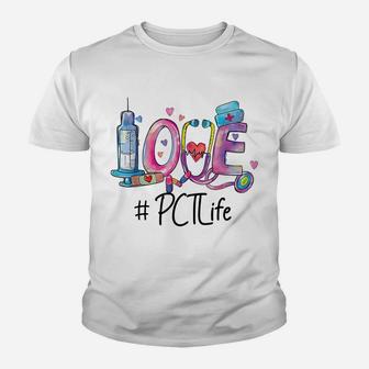 Love Patient Care Technician - Pct Nurse Youth T-shirt | Crazezy UK