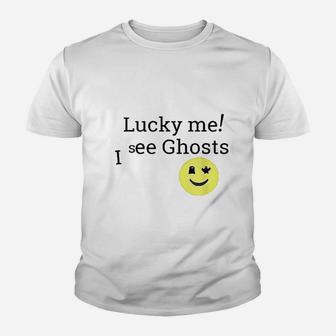 Lucky Me I See Ghosts Youth T-shirt | Crazezy UK
