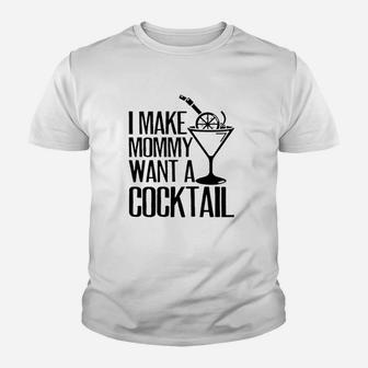 Make Mommy A Cocktail Funny Mom To Be Gift Youth T-shirt | Crazezy DE