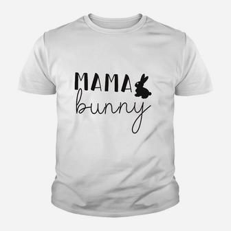 Mama Bunny Funny Cute Easter Youth T-shirt | Crazezy