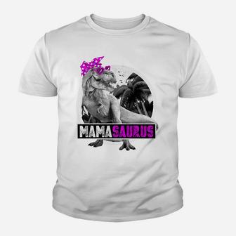 Mamasaurus Shirt Funny T-Rex Mom Gift Dinosaur Youth T-shirt | Crazezy