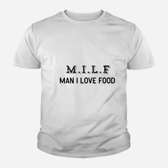 Man I Love Food Youth T-shirt | Crazezy