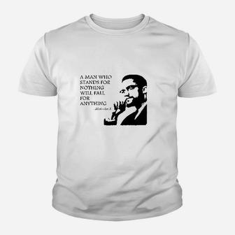 Man Who Stands For Nothing Fall For Anything Youth T-shirt | Crazezy UK
