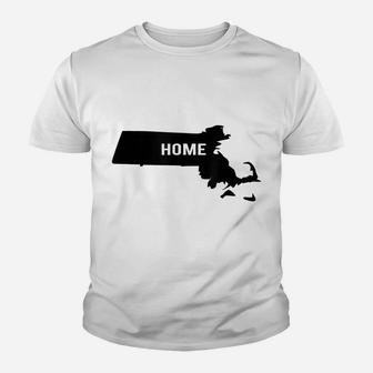 Massachusetts Is Home Boston Berkshires Cape Cod Love Gift Youth T-shirt | Crazezy
