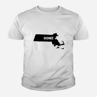 Massachusetts Is Home Boston Berkshires Cape Cod Love Gift Youth T-shirt | Crazezy