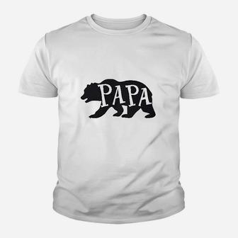 Matching Father And Son Papa Bear Daddy Bear Little Baby Family Youth T-shirt | Crazezy UK