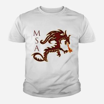 Math & Science Academy Woodbury Dragon Spirit Msa School Youth T-shirt | Crazezy UK