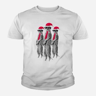 Meerkat Xmas Crew Cool Christmas Agents Clique Fun Sweatshirt Youth T-shirt | Crazezy DE