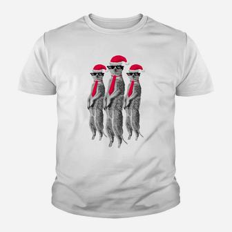 Meerkat Xmas Crew Cool Christmas Agents Clique Fun Youth T-shirt | Crazezy DE