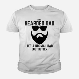 Mens Bearded Dad Shirt Mens Beard Humor Funny T-Shirt Superhero Youth T-shirt | Crazezy