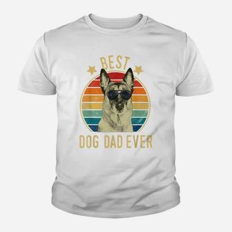 Mens Best Dog Dad Ever Belgian Malinois Father's Day Gift Youth T-shirt | Crazezy DE