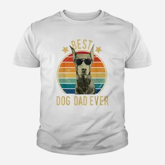 Mens Best Dog Dad Ever Doberman Pinscher Father's Day Gift Youth T-shirt | Crazezy