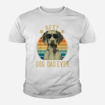 Mens Best Dog Dad Ever Vizsla Father's Day Gift Youth T-shirt | Crazezy