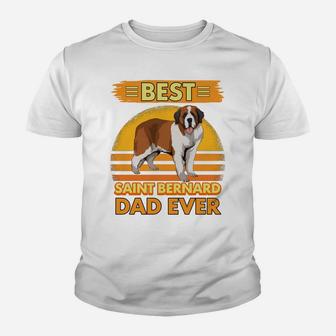 Mens Boys Best Saint Bernard Dad Ever Dog Owner St Bernards Youth T-shirt | Crazezy UK