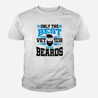 Mens Funny Vet Tech Veterinary Technician Beard For Men Youth T-shirt - Thegiftio UK