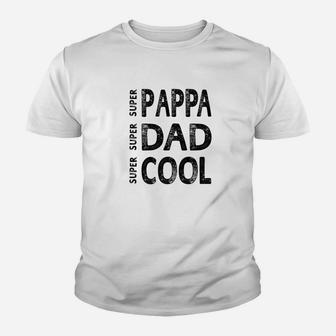Mens Grandpa Gift Super Pappa Super Dad Super Cool Men Youth T-shirt - Thegiftio UK