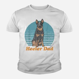 Mens Heeler Dad | Australian Cattle Dog Owner Heeler Youth T-shirt | Crazezy